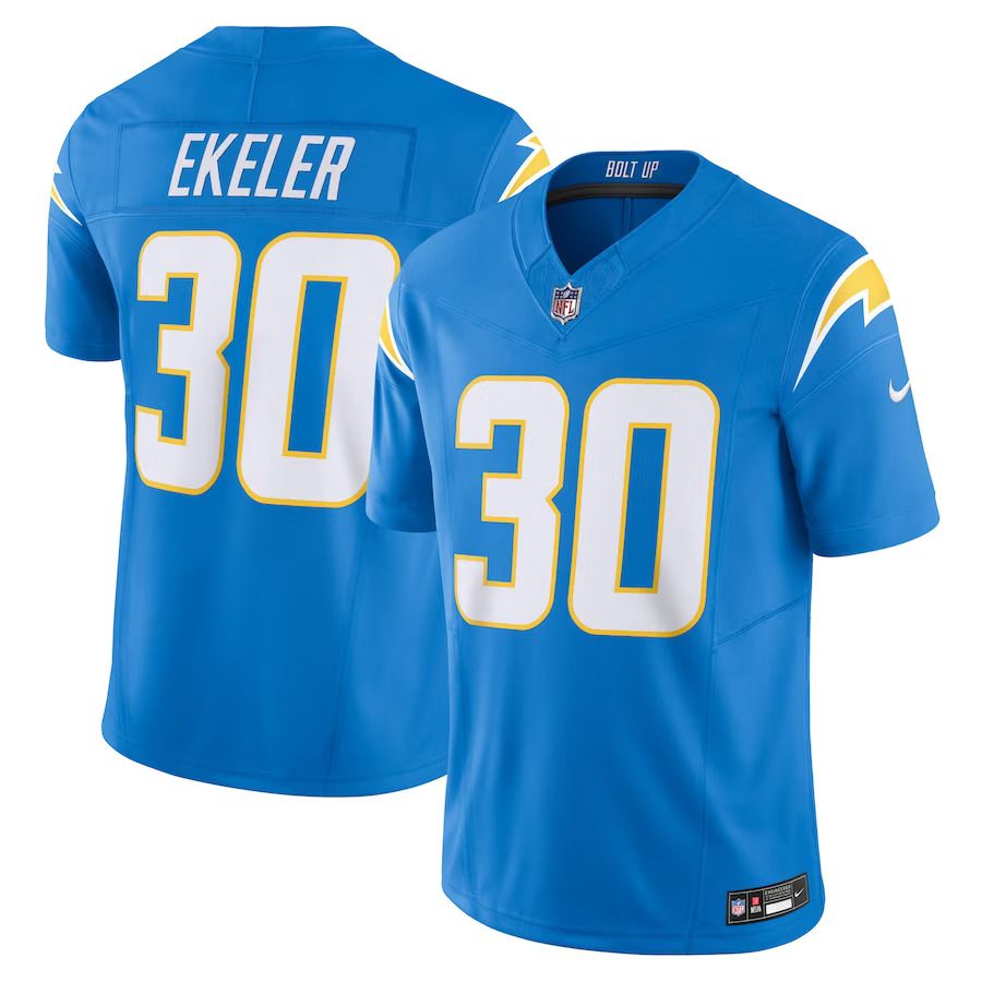 Men Los Angeles Chargers #30 Austin Ekeler Nike Powder Blue Vapor F.U.S.E. Limited NFL Jersey